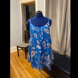 Blue flowy mini dress from Alice & Olivia
